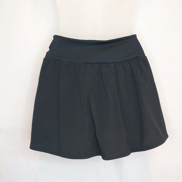 Zella Black Ruffled Mini Skort XS Athletic Tennis Golf Activewear Skirt Stretch - Picture 2 of 10